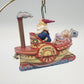 Hallmark Cruising Into Christmas S.S. Merry-Time Santa Ornament 4" Holiday 1998