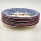 4 Holly Mountain Lodge Salad Plates 8" The Cook's Bazaar FWC Winter Scene