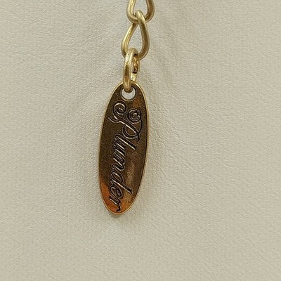 Plunder Chunky Wood Beaded Layered Women's Necklace 3 Strands Neutral Tones 9"