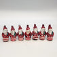Mercury Glass Santa Christmas Ornaments Lot 7 Figural Mica Glitter Vtg No Caps