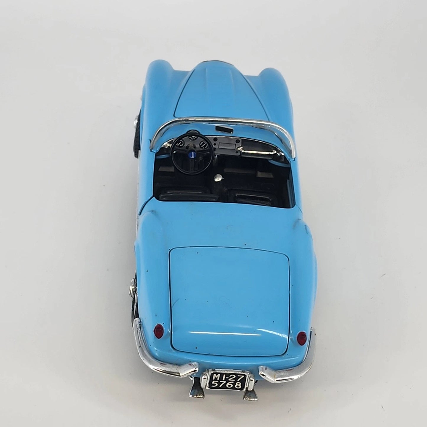 Bburago Lancia Aurelia B24 Spider 1955 Blue 1:18 Diecast Italy Opening Hood Door