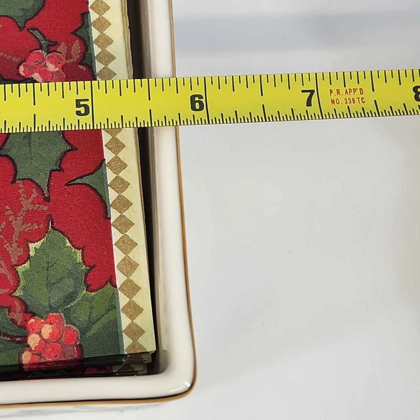 Lenox Winter Greetings Napkin Holder American Home Collection China New in Box
