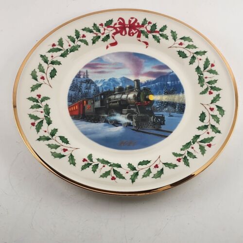 Lenox 2021 Annual Collector Holiday Plate 31st in Series Steam Engine Train NIB