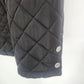 Calvin Klein Women's Quilted Jacket PXL Black Diamond Snap Front Faux Fur Lining