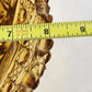 Kemple Amber Glass Napoleon Hat Banana Bowl 14.25" Wheatonware Console Dish