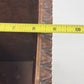 Vintage Faux Carved Wood Plastic Waste Basket Trash Can 14.75" MCM