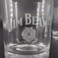 Vintage Jim Beam Etched Whiskey Rocks Glasses Golf Football Pair