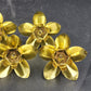 5 Hammered Brass Candle Holders Spike Peg Fit Advent Wreath Floral Pick Crafts Vtg