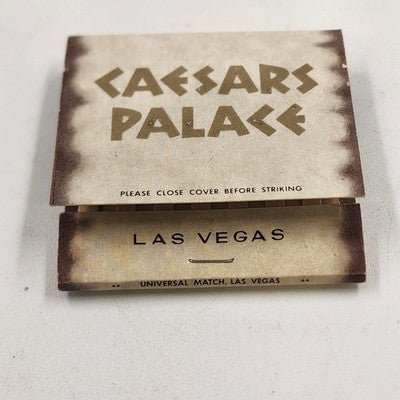 Caesars Palace Casino Las Vegas Nevada Front Strike Matchbook 2" Unused