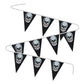 3 Pc Halloween Skull 10 Flag Banner 11" Garland Spooky Bloody Pirate Party Decor
