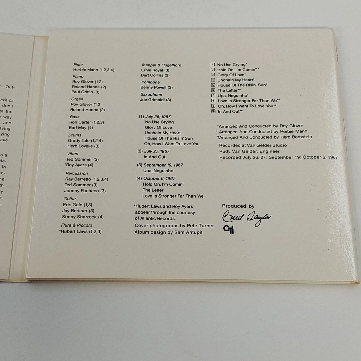 Herbie Mann Glory of Love 1990 Jazz CD Digipak Album CD 0827 USA