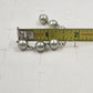 Sterling Silver 925 Triple White Gold Faux Pearl Dangle Drop Earrings 2"