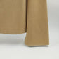 Fashion Bug Button Down Shirt Tan Faux Suede Size XL V Neck Cape Sleeve Vented