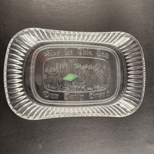 Bread Tray a Shannon Crystal Designs of Ireland Give Us This Day Our Daily Bread