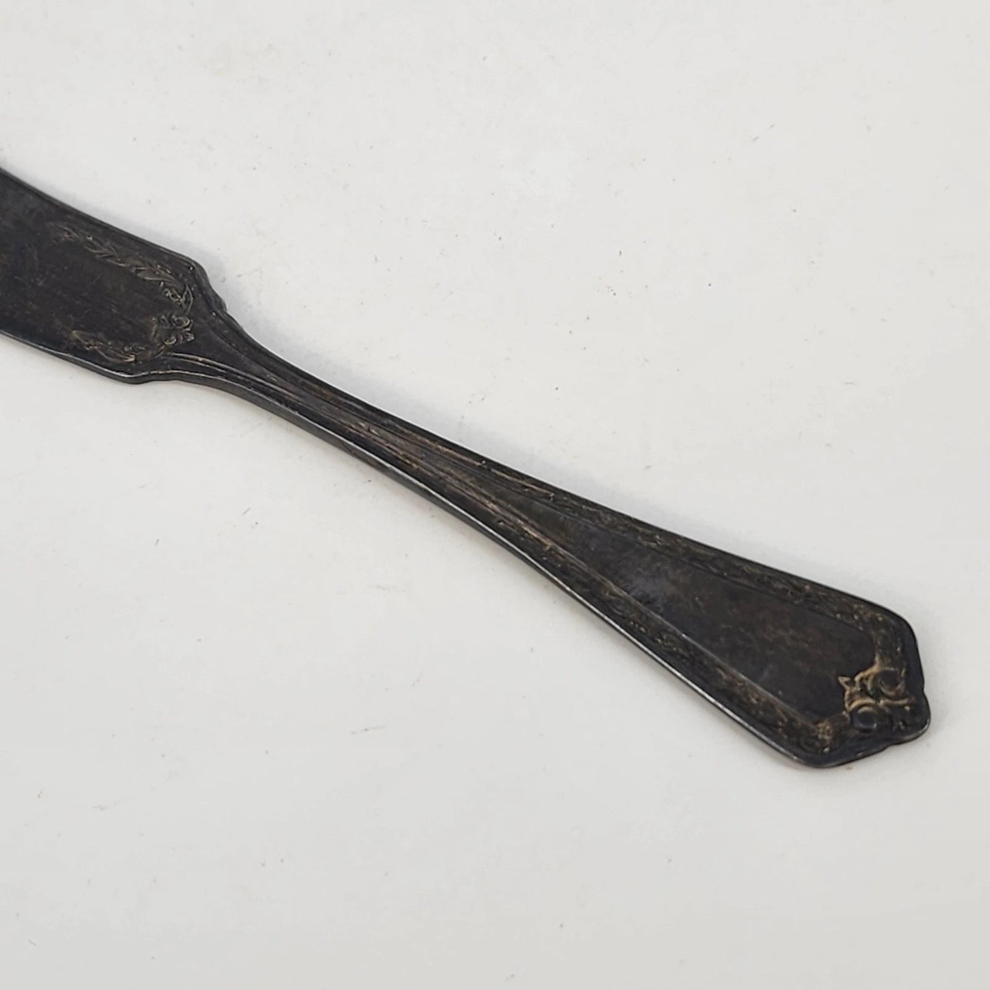 Wm Rogers & Son Silverplate Butter Knife Pat 1915 Silver Hampden 5.75" Antique