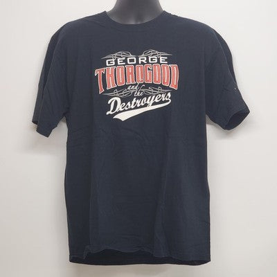 George Thorogood & Destroyers Black T-Shirt XL with 1 Bourbon 1 Scotch & 1 Beer