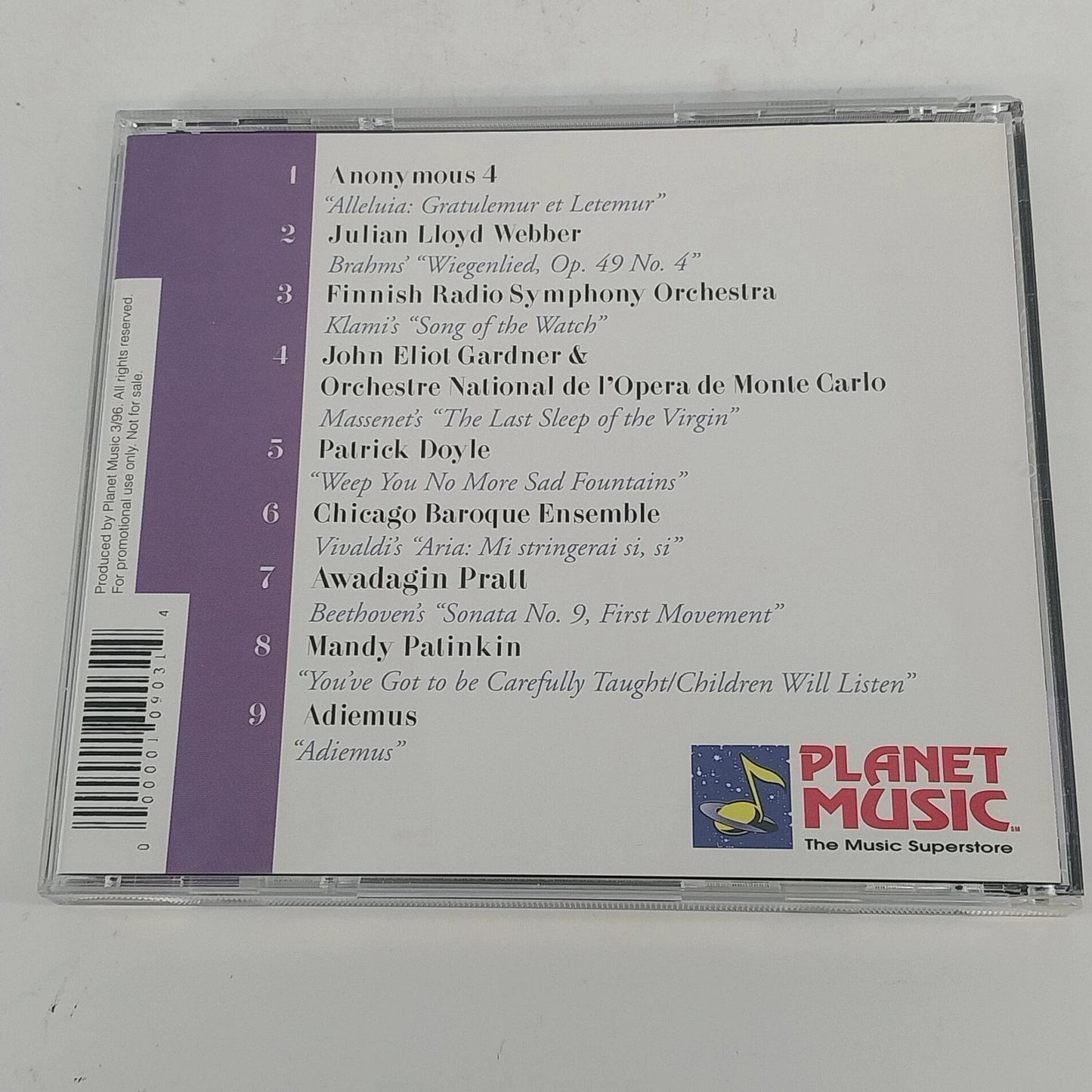 Planet Music Sampler CD Lot of 4 Classical Celtic New Age Jazz Blues Vintage USA