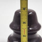 1953 Dark Brown Ceramic Porcelain Insulator 3.5" Tall x 3.25" Wide