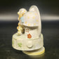 Artmark Teddy Bear Rainbow Porcelain Rotating Music Box Over the Rainbow 5.5"
