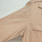 Button Up Long Sleeve Jacket With Cuff Snaps Cote Femme Size 12 USA Peach Color