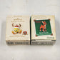2 Hallmark Keepsake Miniature Ornaments 2000's Santa's Wittle Helper and Rudolph