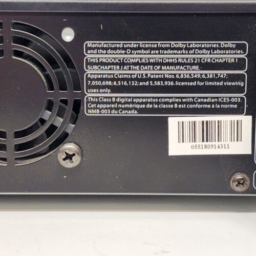 Memorex MVBD2510 Blu Ray Disc Player 1080p HD Upconvert No Remote