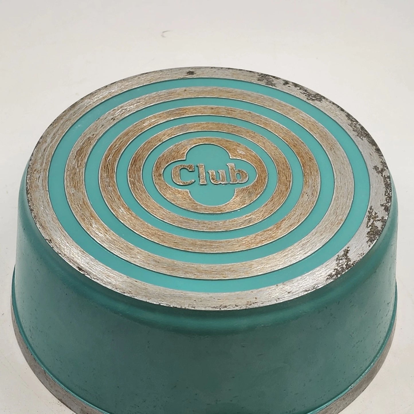 Club Aluminum 4 Qt Dutch Oven Turquoise 10" Stock Pot w/ Lid Vintage 1960s