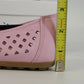Tory Klein Flats Sandals Pink Peep Toe Bow Laser Cut Women's 8 China