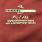 Grand Slam Golf Polo Shirt XL Short Sleeves Maroon with Black Stripes Vintage