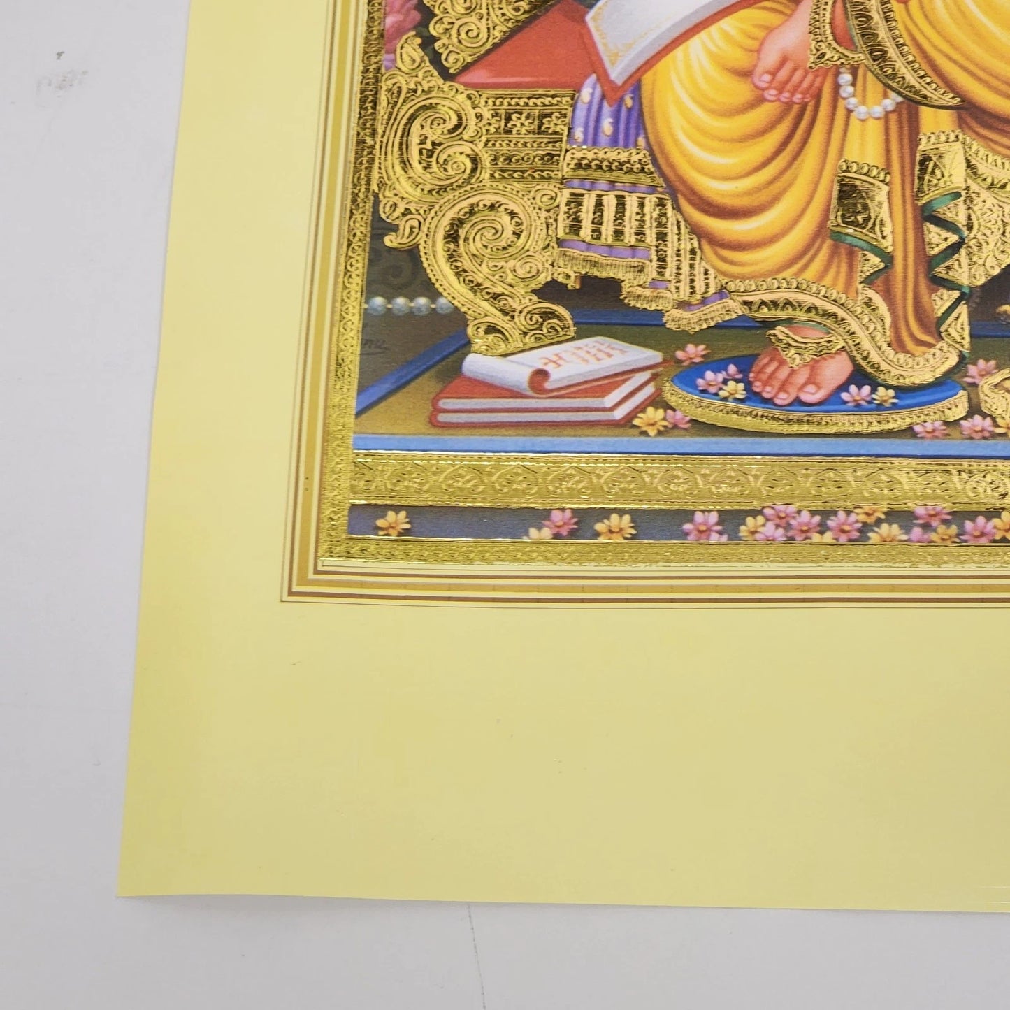 Hindu God Ganesha Print Poster Ganesh Writing Deity Remover of Obstacles Art