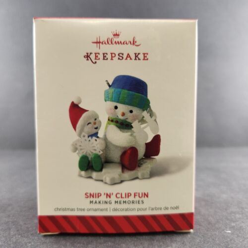 Hallmark Keepsake 2014 Christmas Ornament 7th Making Memories Snip N Clip Fun