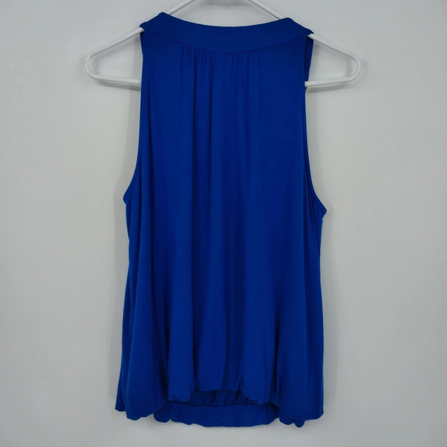 Alfani P/L Royal Blue Sleeveless Tank Top Embellished Beaded Neckline Women's