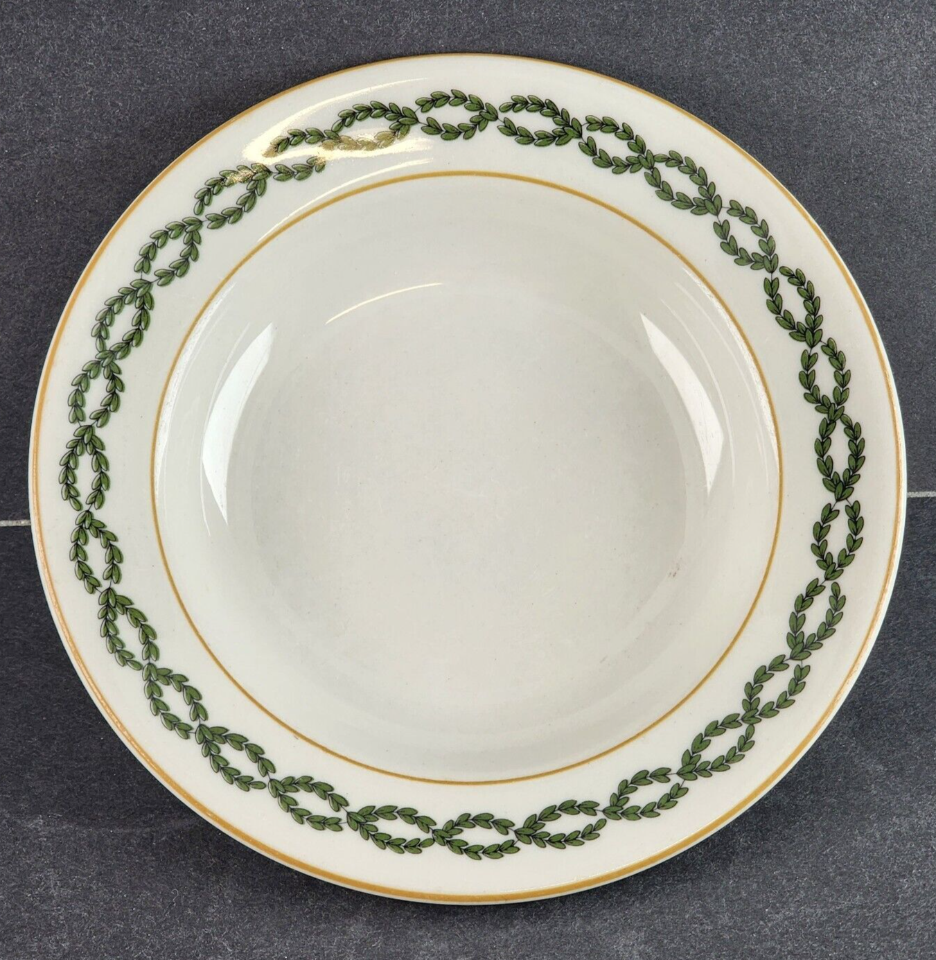 Coupe Soup Bowl Shenango China King Cole Restaurant Pattern Anchor Hocking 6.75"