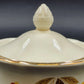 Autumn Leaf Sugar Bowl & Lid Ruffled D Hall's Superior Jewel Tea MCM Vintage