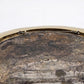 Solid Brass Charger Plate Engraved Temple Yin Yang Asian Dragons Heavy 11.5"