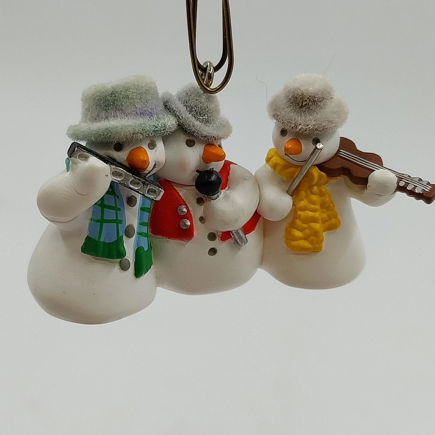 4 Hallmark Miniature Keepsake Ornaments Snowman Santa Claus Tweety 2000s Set Vtg