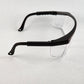 Gateway Strobe VS Traditional Visitor Safety Glasses Telescoping Temples Z87.1+ (Black Frame, Clear Lens)