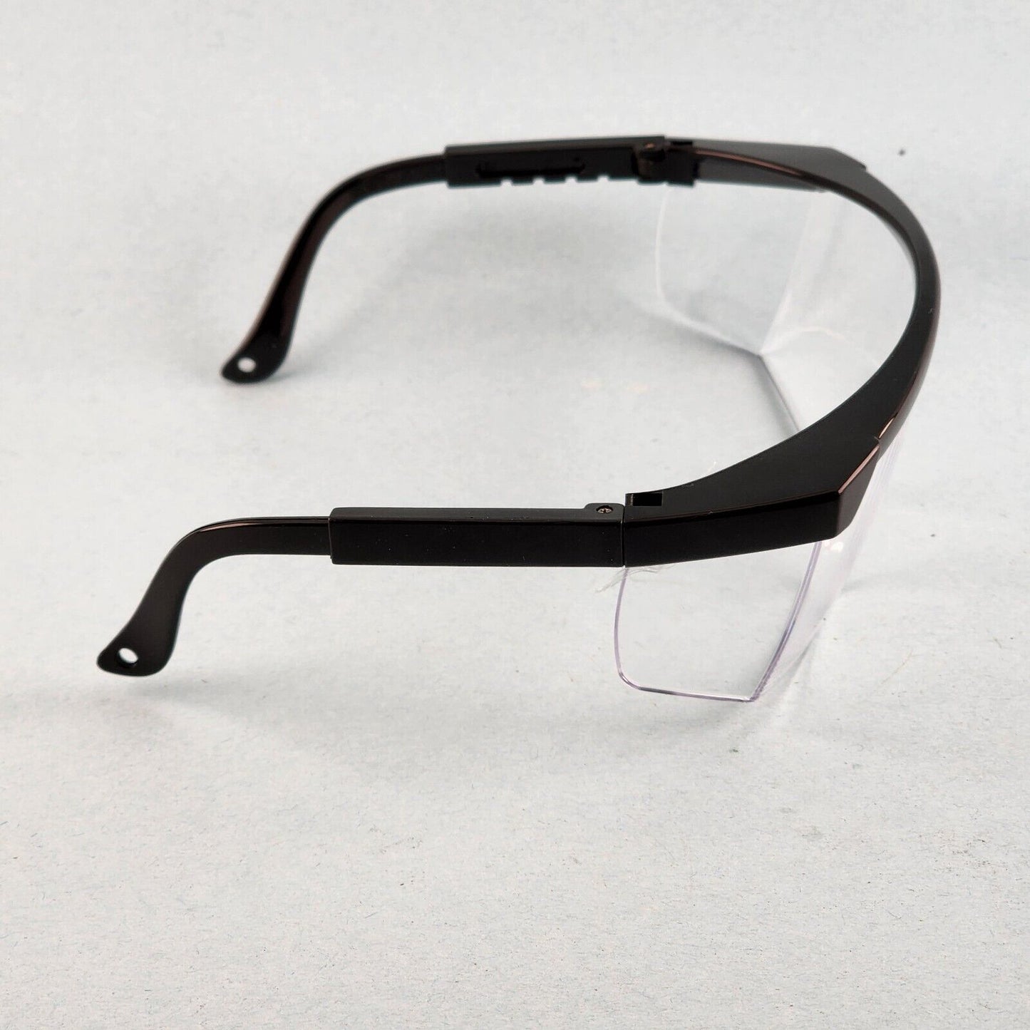 Gateway Strobe VS Traditional Visitor Safety Glasses Telescoping Temples Z87.1+ (Black Frame, Clear Lens)
