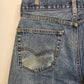 Levi’s 505 Men's 32x30 Straight Leg Jeans Distressed Blue Regular Minor Stain