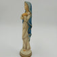 ARA 8" Madonna Virgin Mary Figurine White Plastic Blue Veil Vtg