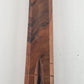 Hand Carved Flute Wooden Double Barrel Balkan Dvojnice 12.75" Long 7 Hole Vtg