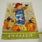 Set 4 Fall Autumn HOLLOWEEN WELCOME Theme with Pumpkins Mini Garden Flags Banner