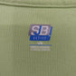 SB Active Ringer T Shirt Women's Large Lime Green White Trim Short Sleeve Cotton