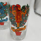 12 Twelve Days of Christmas Drinking Tumblers Set American Glass Boxed Vtg USA