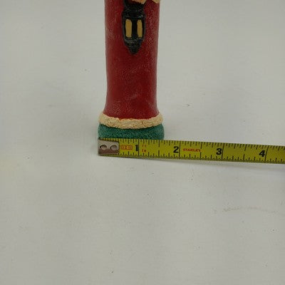 Jim Shore Pencil Style Santa Claus Statue Figurine w Lantern 1994 CWR Old World