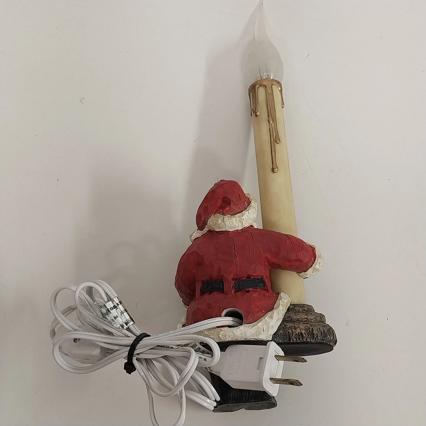 Designer's Choice Santa Shelf Sitter Electric Candle Light Plug In Christmas
