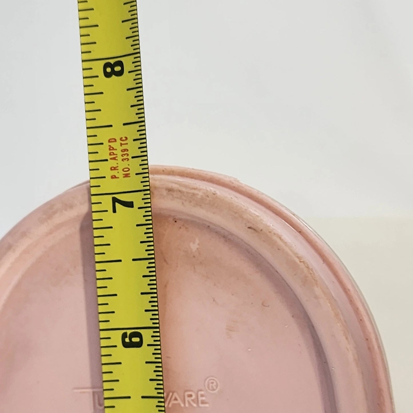 Tupperware 1614-2 Modular Mates Storage Container 9" w Pink Lid 1616-6 Vintage