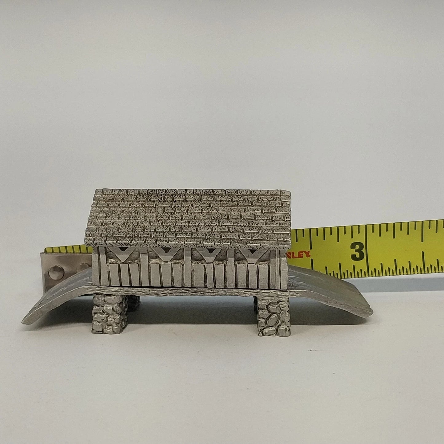 Spoontiques Covered Bridge Pewter Miniature Figurine 3051 1987 Vintage