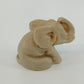 Hecho En Mexico Alabaster Elephant Figurine Stone Carving 2" Gray