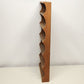 Wooden Wall Hanging Shelf 6 Opening Shallow Depth Solid Back Plate Groove 19x28"